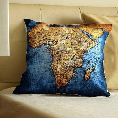 Map Cushion Covers Serenity Blissful Living