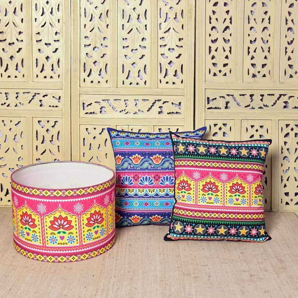 Splash of Sunshine Lamp Shade and Cushion Cover Set