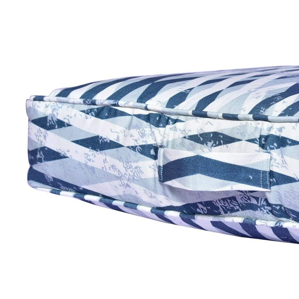 Abstract Composition Floor Cushion With Removable Cover