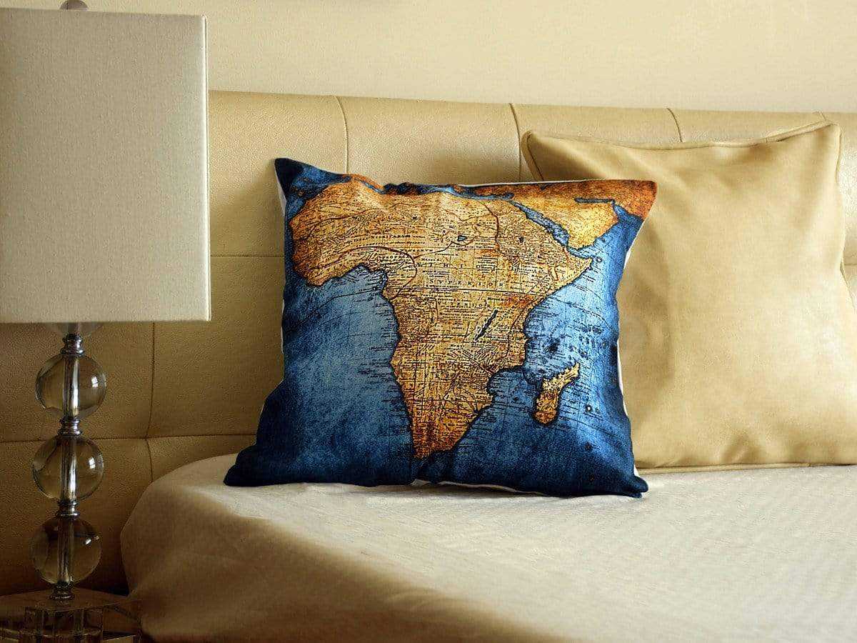 Map Cushion Covers Serenity Blissful Living