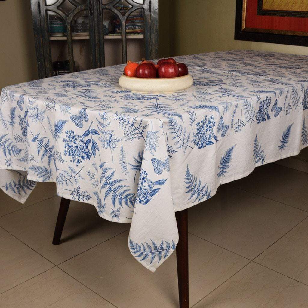 Blue Bush 6 Seater Table Cloth