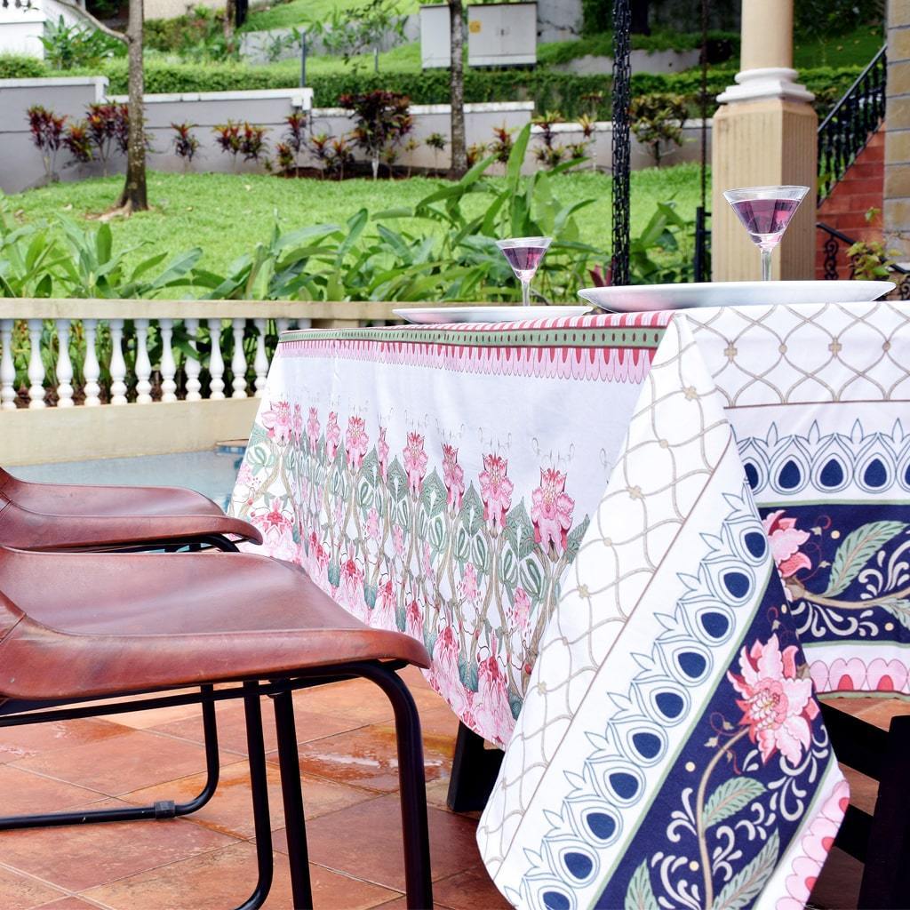 Floral Elegance  6 Seater Table Cloth